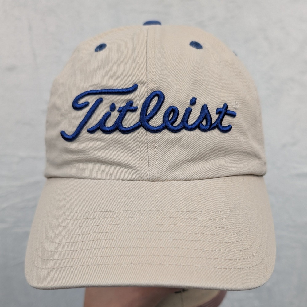 VTG Titleist Hat Men's OSFA Tan Khaki Duke Blue Devils Golf Sports Strapback 90s